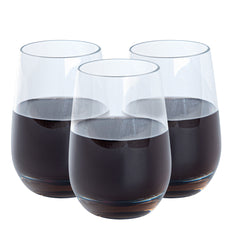 Bev Tek 17 oz Polycarbonate Stemless Wine Glass - 3 1/2