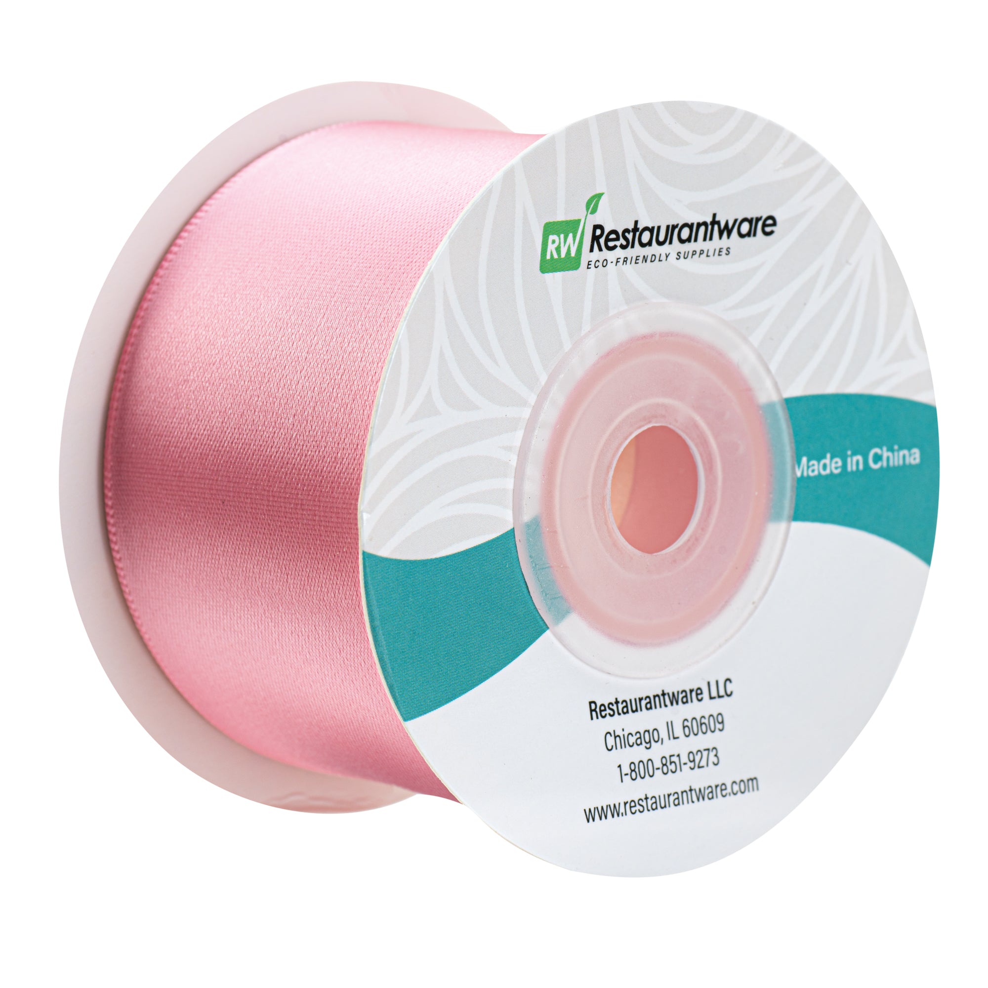 Gift Tek Pink Polyester Satin Ribbon - Single Face - 1 1/2