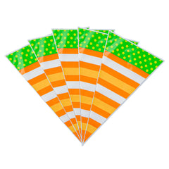 Bag Tek Plastic Cone Bag - Stripes, Polka Dots - 6
