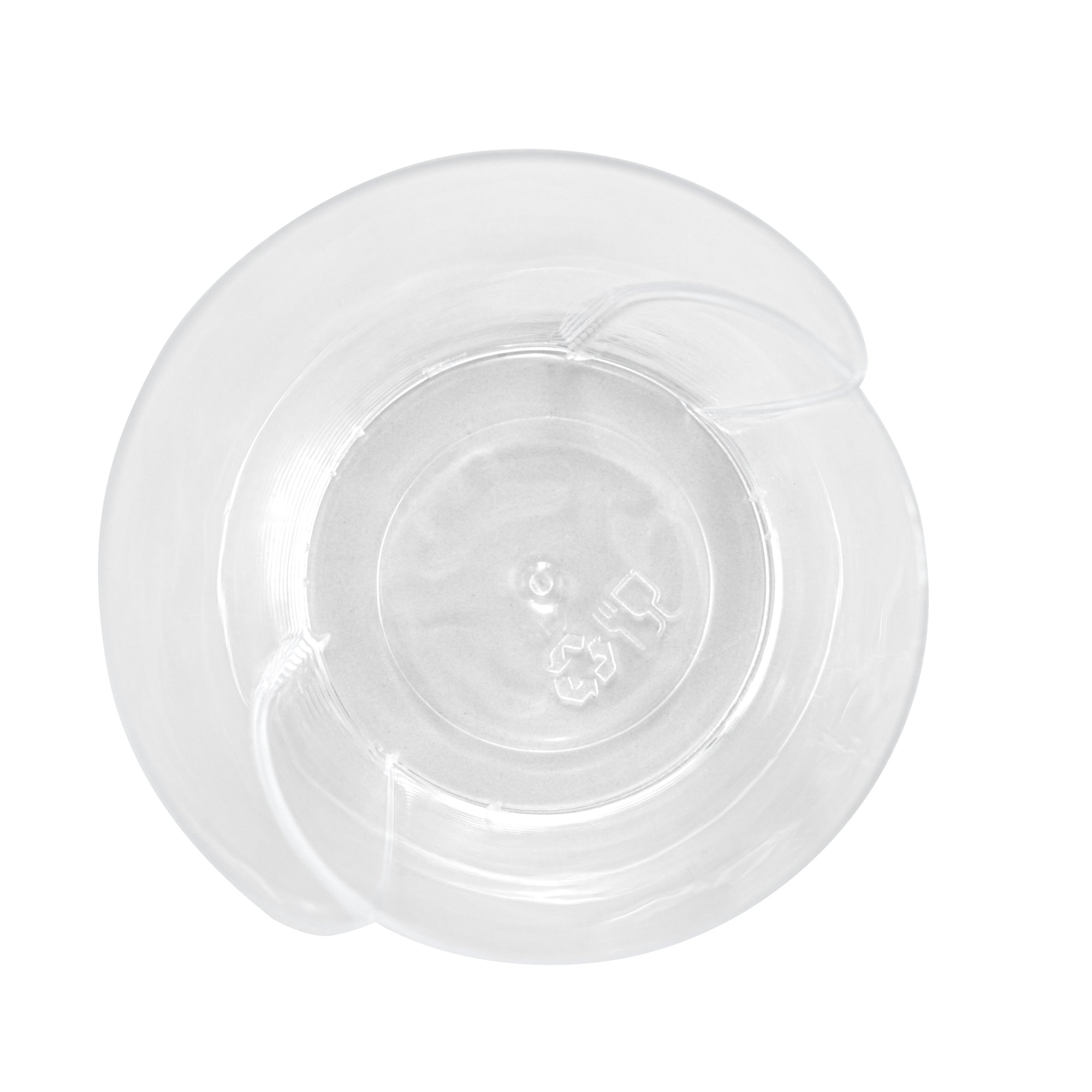 Mini Serve 2 oz Clear Plastic Rose Cup - 2 1/2