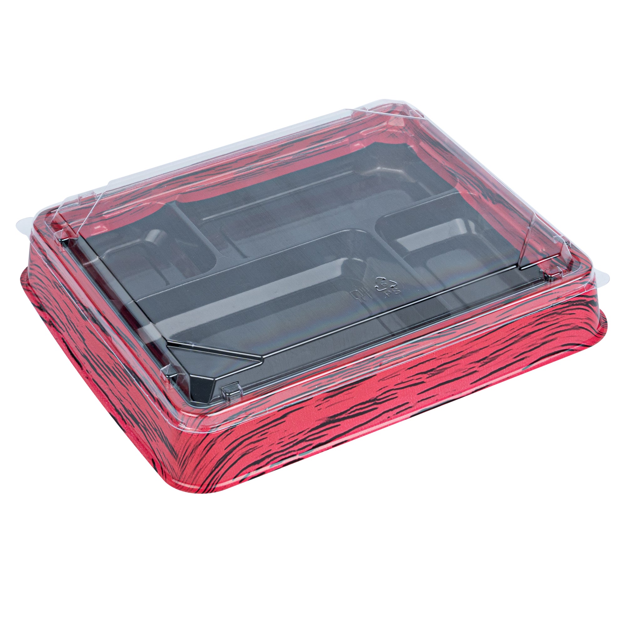 Bento Tek Rectangle Clear Plastic Lid - Fits 15 oz Bento Box - 50 count box
