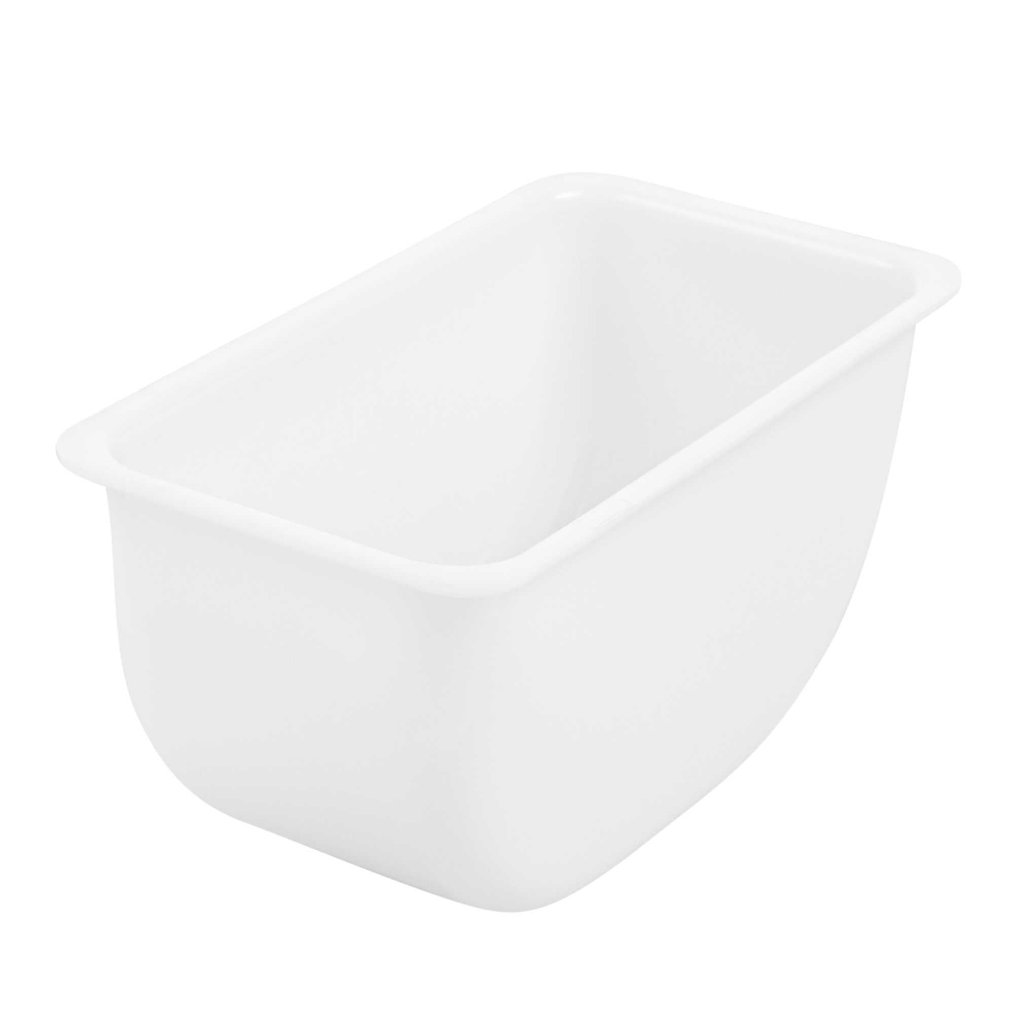 Bar Lux 1 Pint White Plastic Insert - Fits 6-Compartment Condiment Caddy - 96 count box