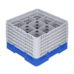 Clean Tek Professional Blue Glass Rack - 9 Compartments, 1 Full Drop ...