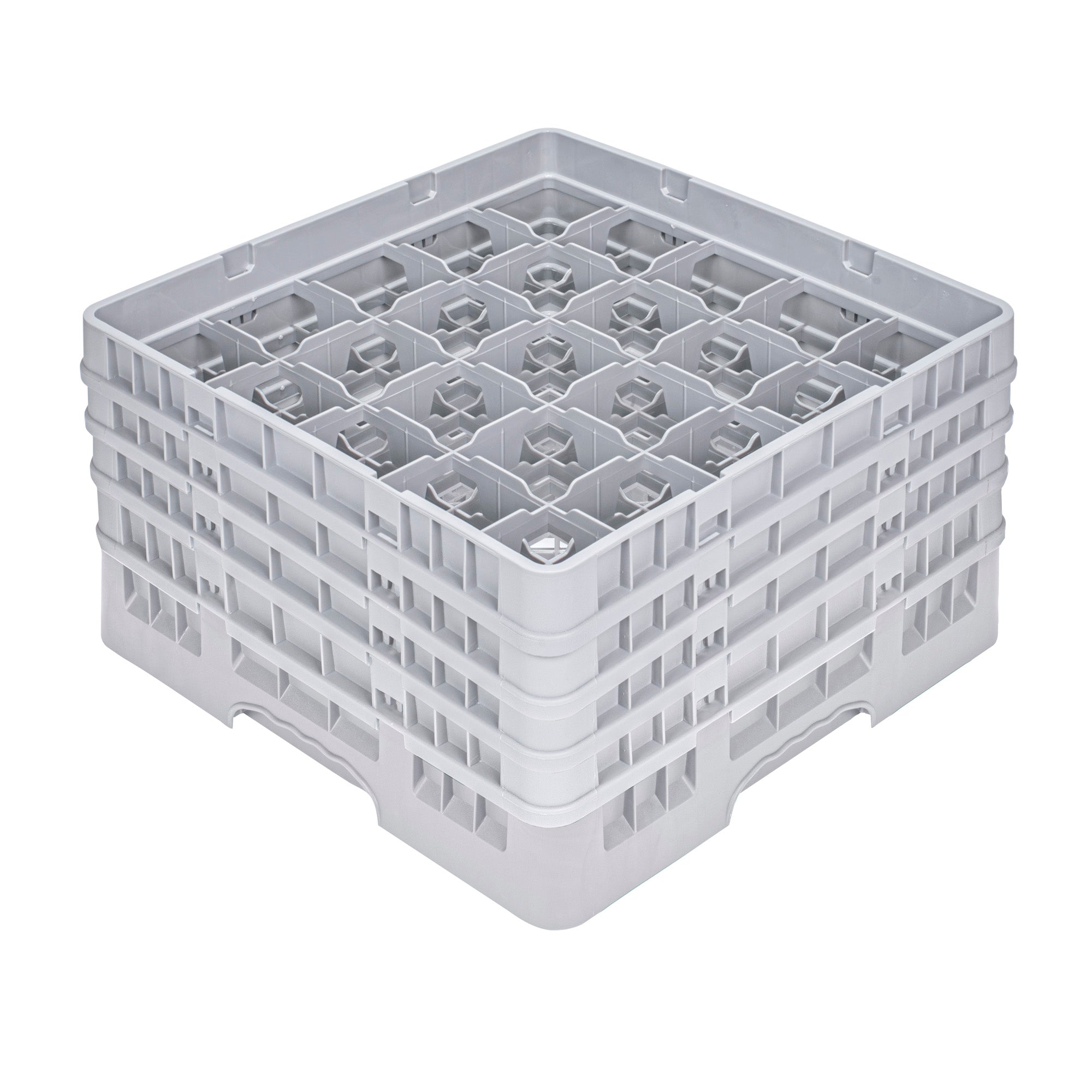 Clean Tek Professional Gray Glass Rack - 25 Compartments, 1 Full Drop ...