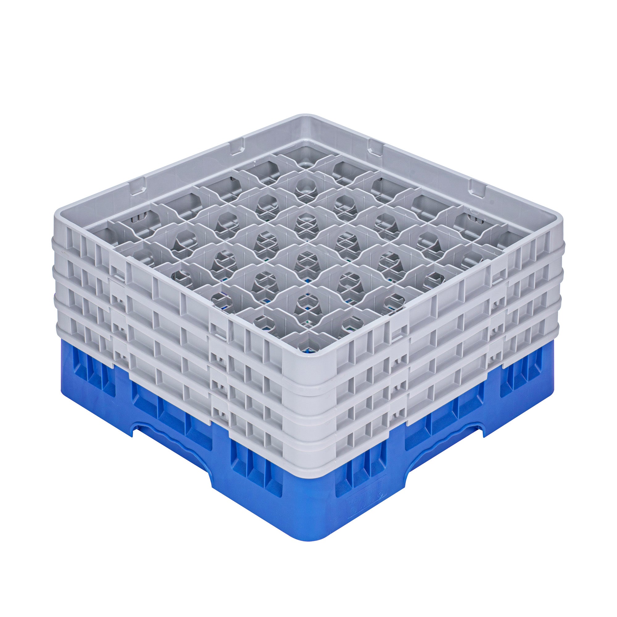 Clean Tek Professional Blue Glass Rack - 36 Compartments, 1 Full Drop ...