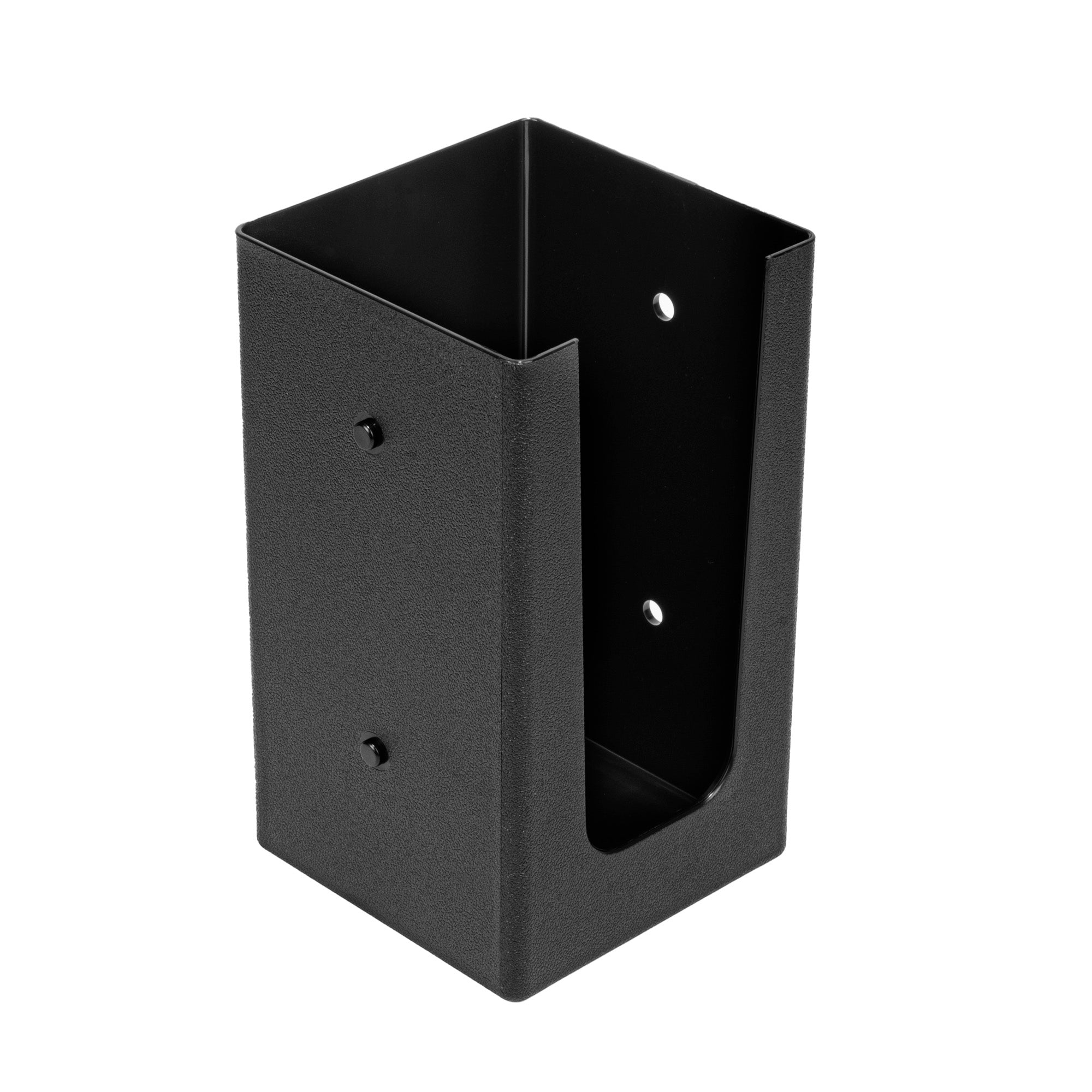 Restpresso Black Plastic Coffee Cup / Lid / Cocktail Napkin Organizer - 4 1/2" x 4 1/2" x 7 3/4" - 1 count box