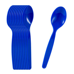 RW Kids Blue Plastic Spoon - 6 3/4