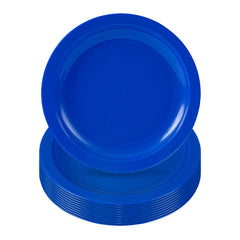 RW Kids Round Blue Plastic Plate - 6 3/4