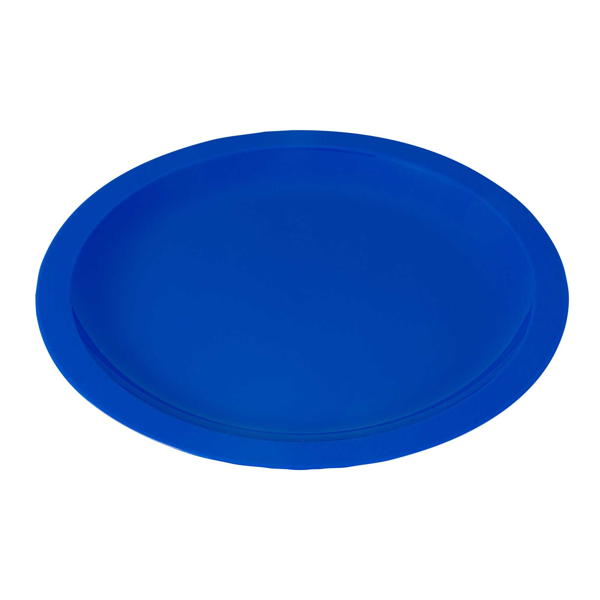 RW Kids Round Blue Plastic Plate - 9" x 9" - 10 count box