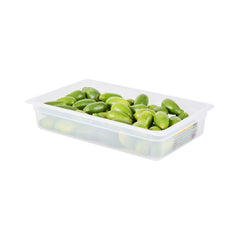 Met Lux Rectangle White Polypropylene Full Size Food Pan - 4