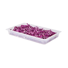 Met Lux Rectangle White Polypropylene Full Size Food Pan - 2.5