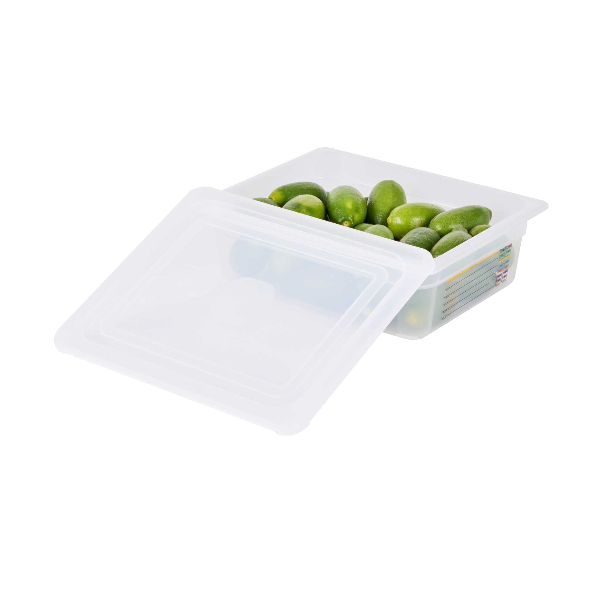 Met Lux Rectangle Clear Polypropylene Lid - Fits Half Size Pan - 12 3/4" x 10 1/2" - 1 count box
