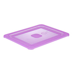 Met Lux Purple Allergen-Free Polypropylene Lid - Fits Half Size Pan - 1 count box