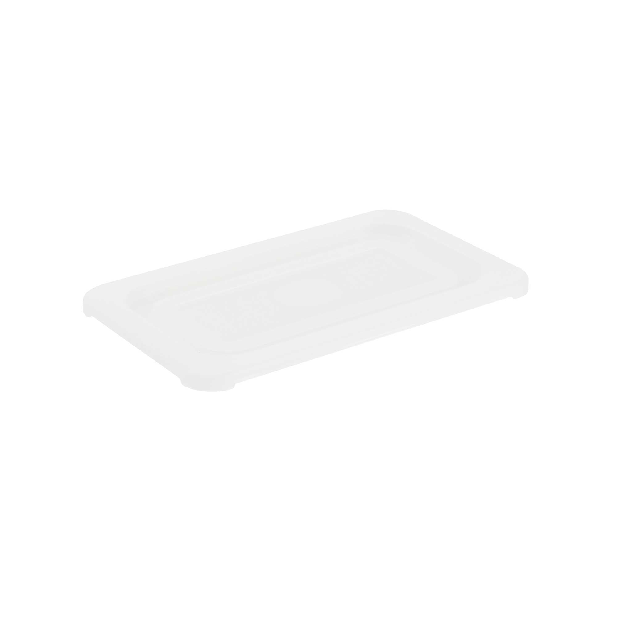 Met Lux Rectangle Clear Polypropylene Lid - Fits 1/4 Size Food Pan - 10 1/2" x 6 1/2" - 1 count box