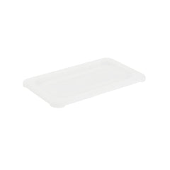 Met Lux Rectangle Clear Polypropylene Lid - Fits 1/4 Size Food Pan - 10 1/2