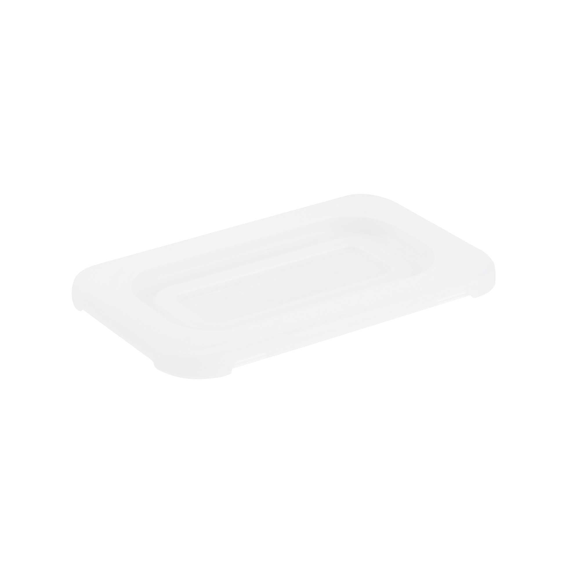 Met Lux Rectangle Clear Polypropylene Lid - Fits 1/9 Size Food Pan - 7" x 4 1/2" - 1 count box