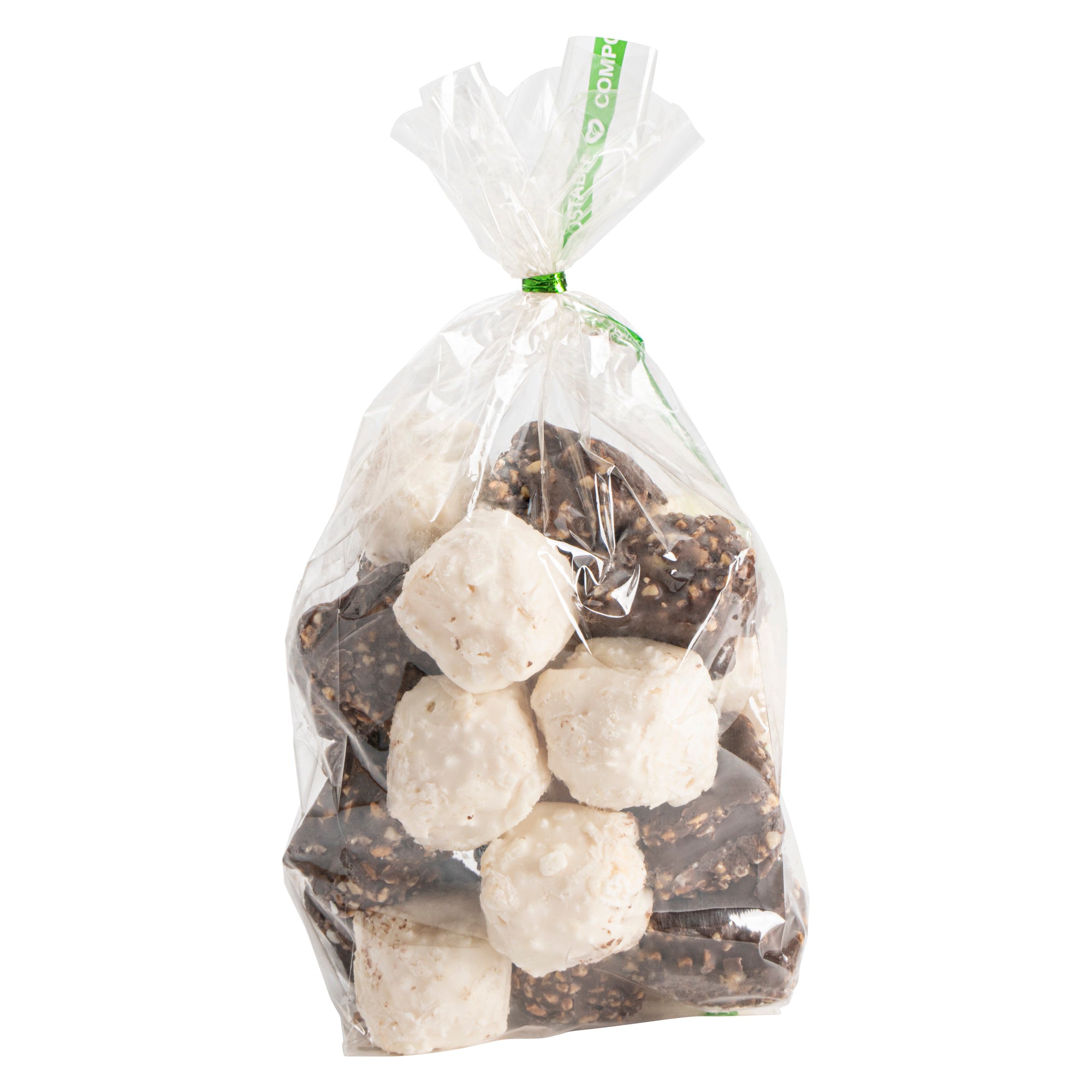 Basic Nature Clear Plastic Gusset Bag - Compostable, High Clarity, Heat Sealable - 3 1/2" x 2 1/4" x 9 3/4" - 100 count box