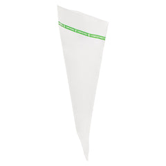 Basic Nature Clear Plastic Cone Bag - Compostable, High Clarity - 12