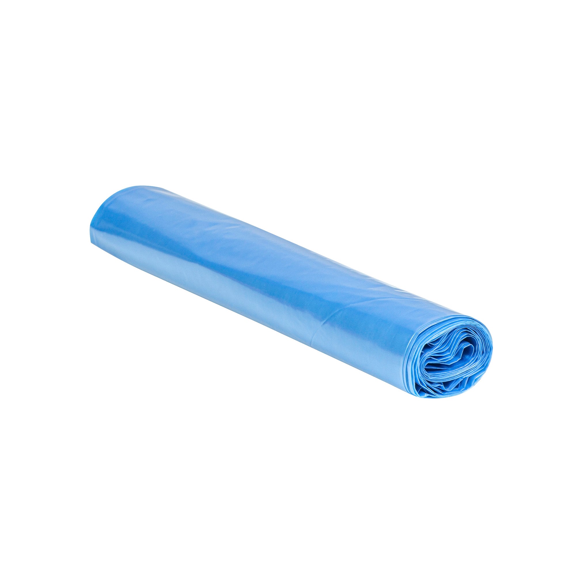 Clean Tek Professional 12 - 16 Gal Blue Plastic Recycling Trash Liner - Linear Low Density, 1 mil - 24" x 33" - 250 count box