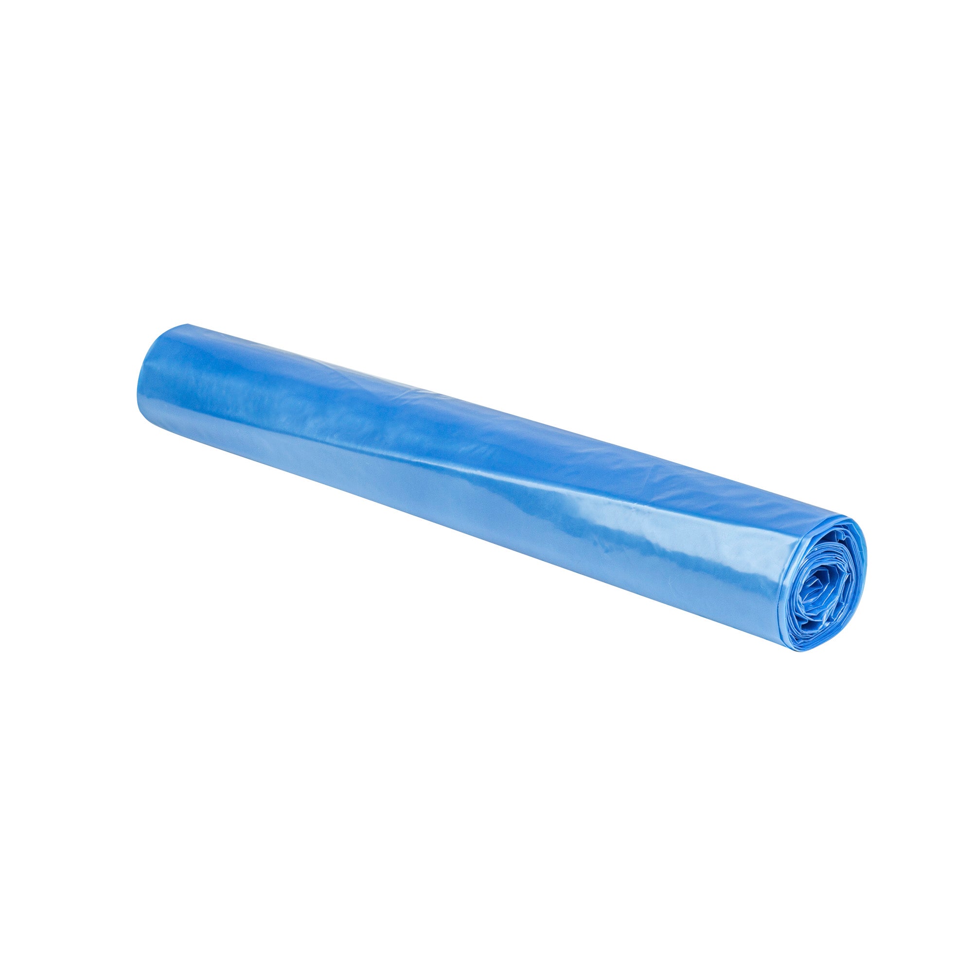 Clean Tek Professional 33 Gal Blue Plastic Recycling Trash Liner - Linear Low Density, 1 mil - 33" x 39" - 150 count box