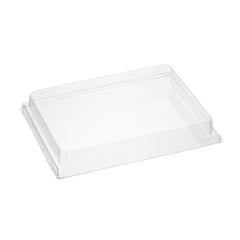 Taipei Rectangle Clear Plastic Lid - Fits 24 oz Bento Box - 10 count box