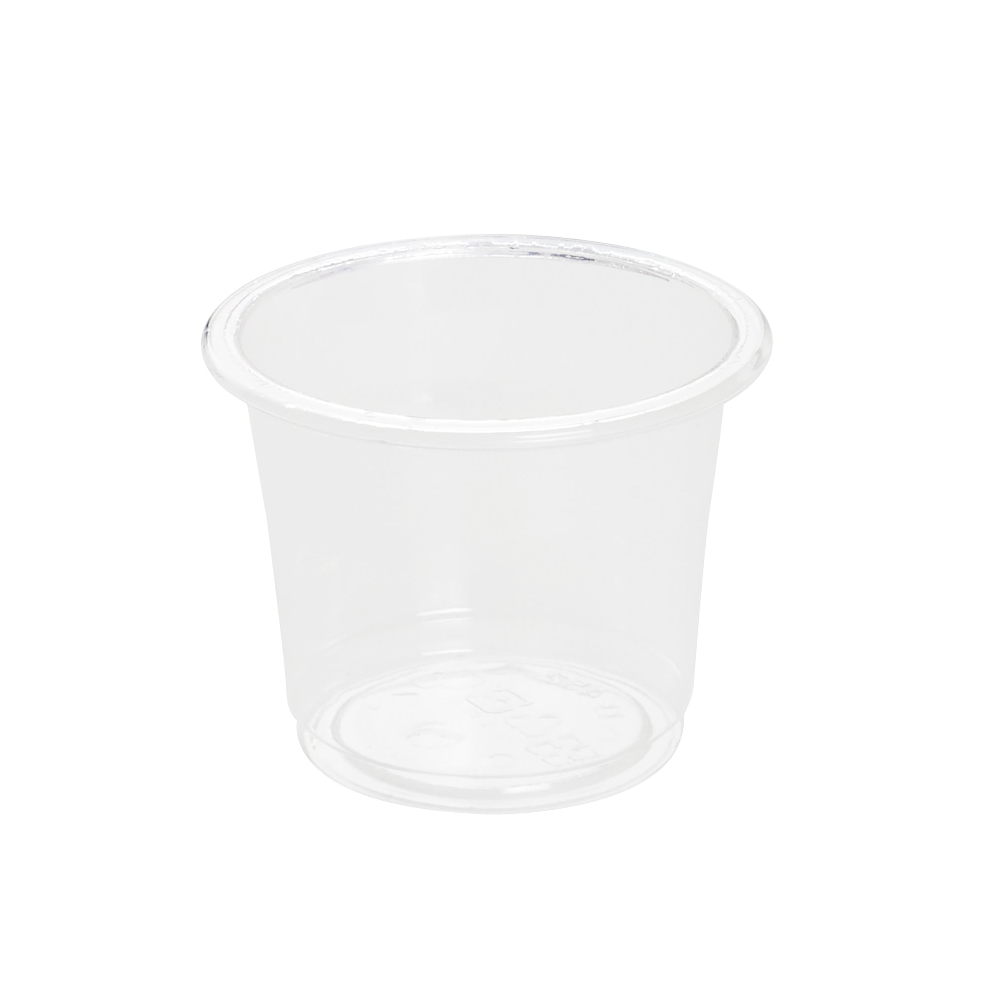 Basic Nature 1 oz Clear PLA Plastic Portion Cup - Compostable - 2000 count box