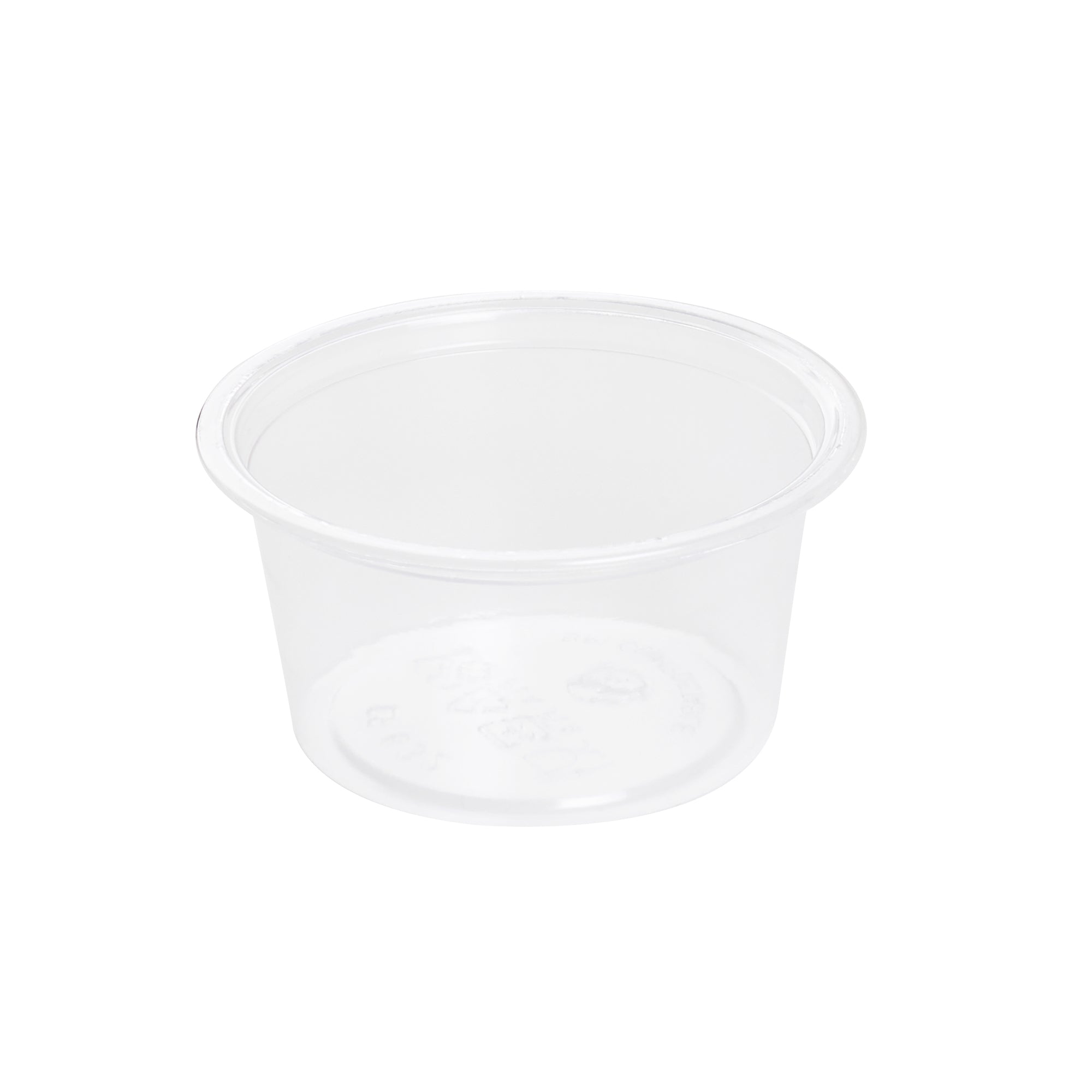Basic Nature 2 oz Clear PLA Plastic Portion Cup - Compostable - 2000 count box