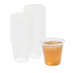 Basic Nature 3 oz Clear PLA Plastic Portion Cup - Compostable - 100 count box