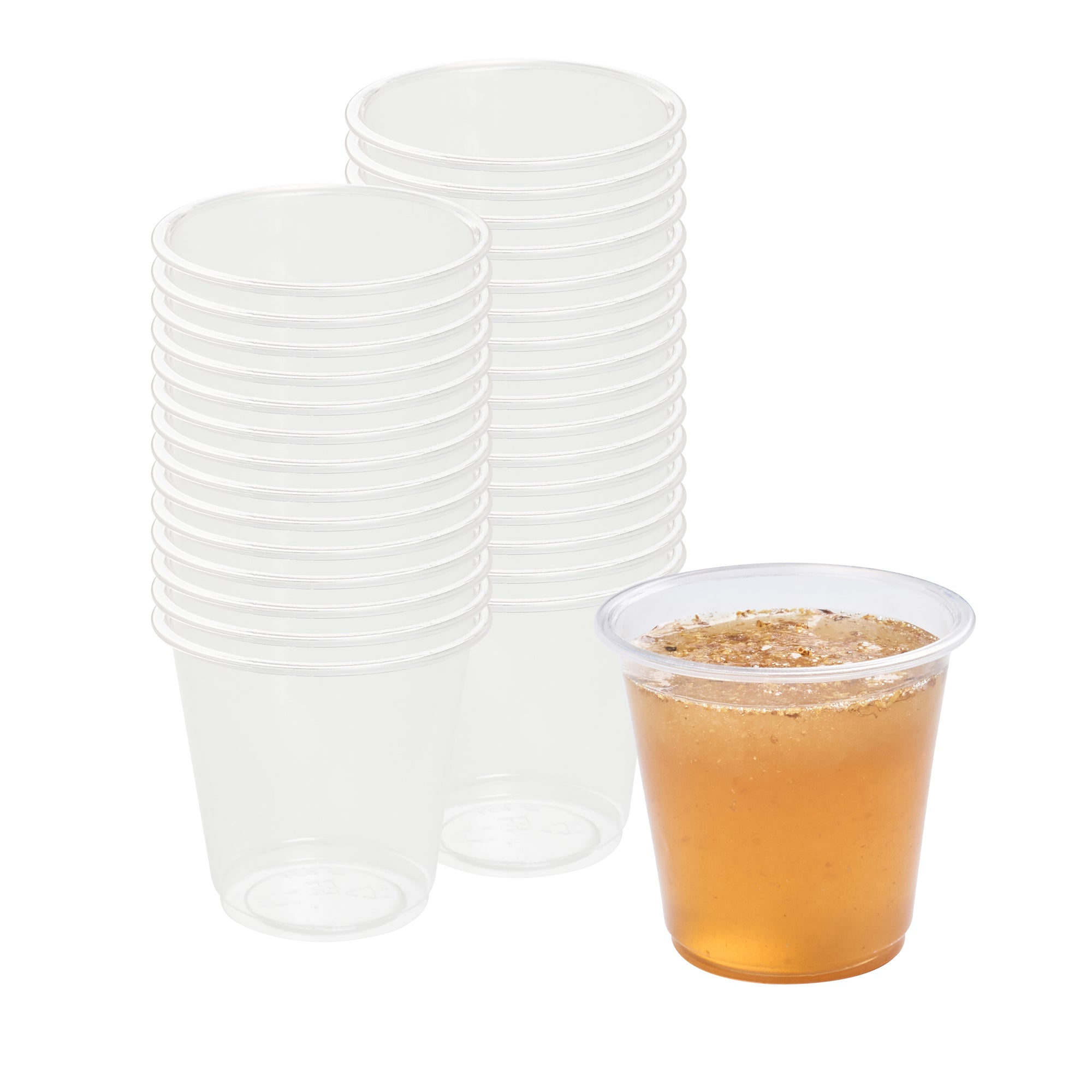Basic Nature 3 oz Clear PLA Plastic Portion Cup - Compostable - 2000 count box