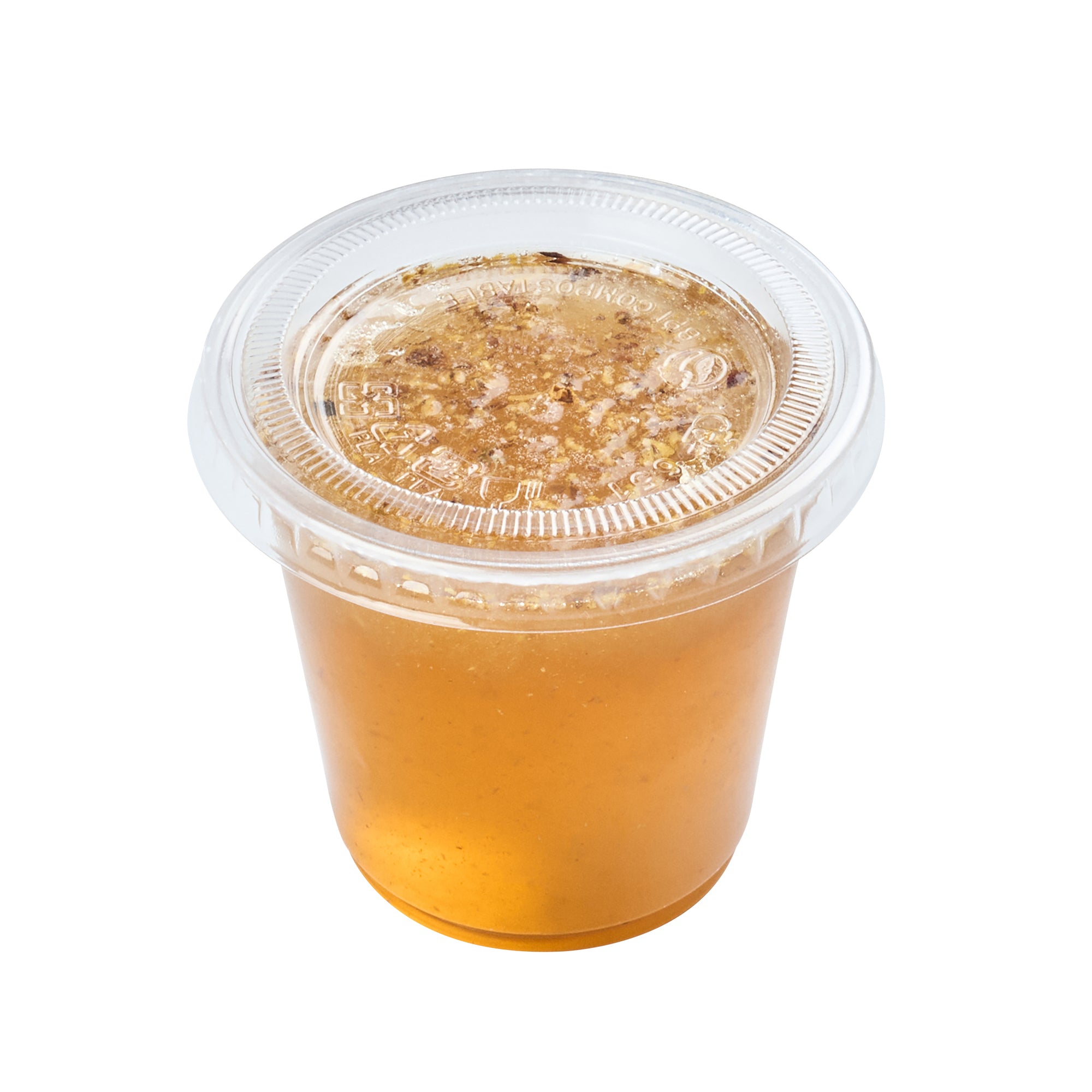 Basic Nature Clear PLA Plastic Lid - Fits 2 / 3 oz Portion Cup, Compostable - 2000 count box