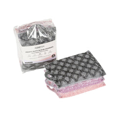 Clean Tek Professional Dual-Sided Multi-Purpose Assorted Scrub Sponge - Diamond Pattern, Non-Scratch - 5 1/4