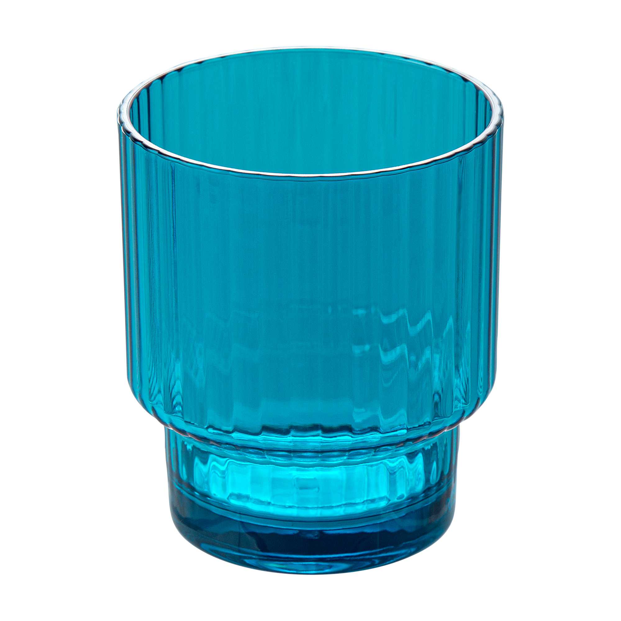 Bev Tek 11 oz Blue SAN Plastic Tumbler - Stackable - 6 count box