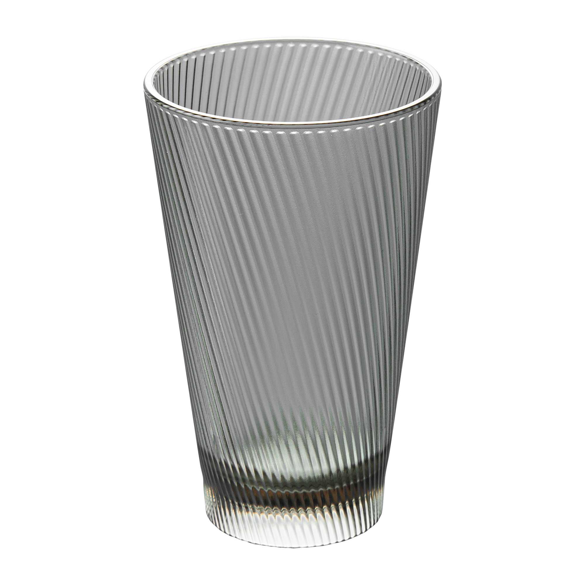 Bev Tek 14 oz Gray SAN Plastic Tumbler - 6 count box