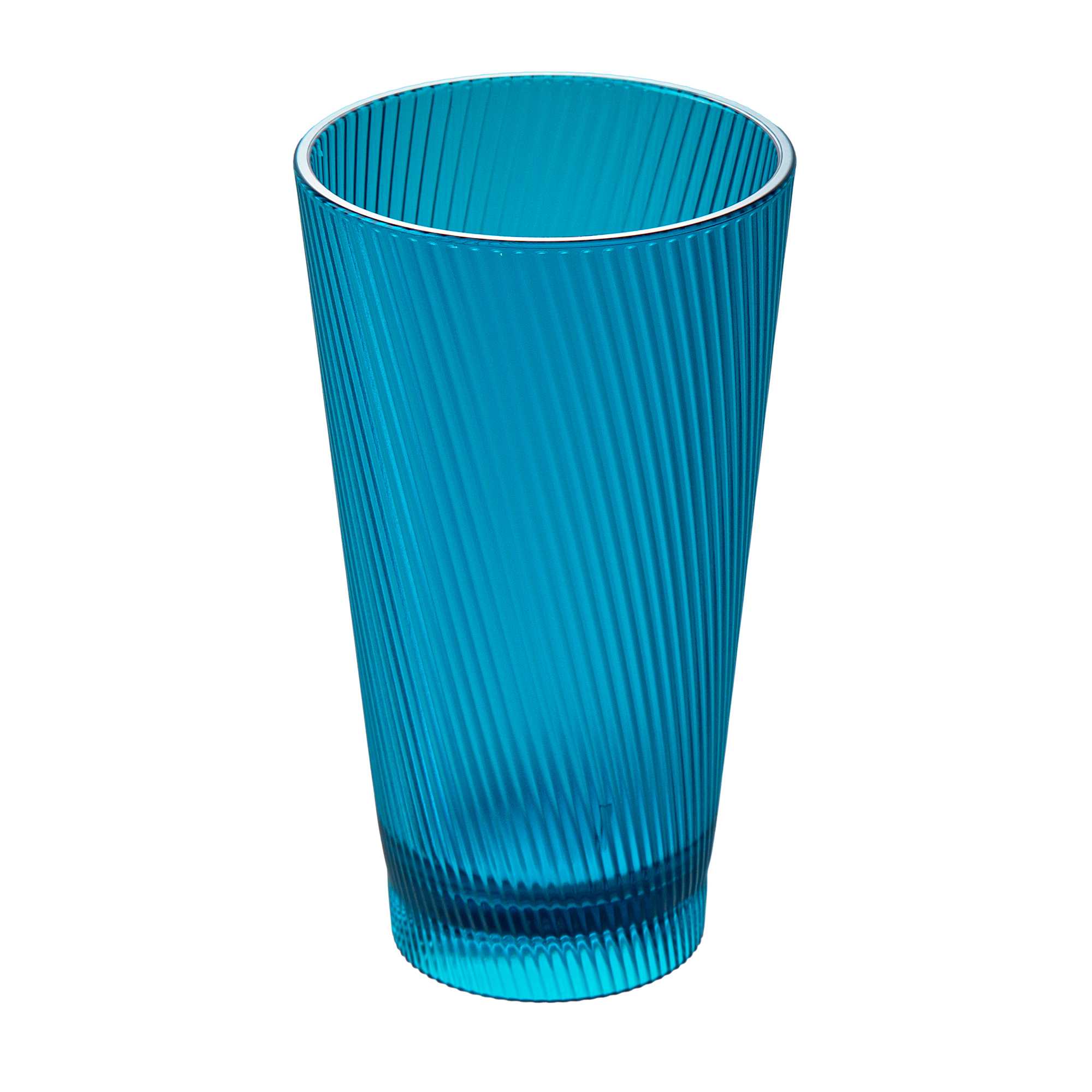 Bev Tek 16 oz Blue SAN Plastic Tumbler - 6 count box