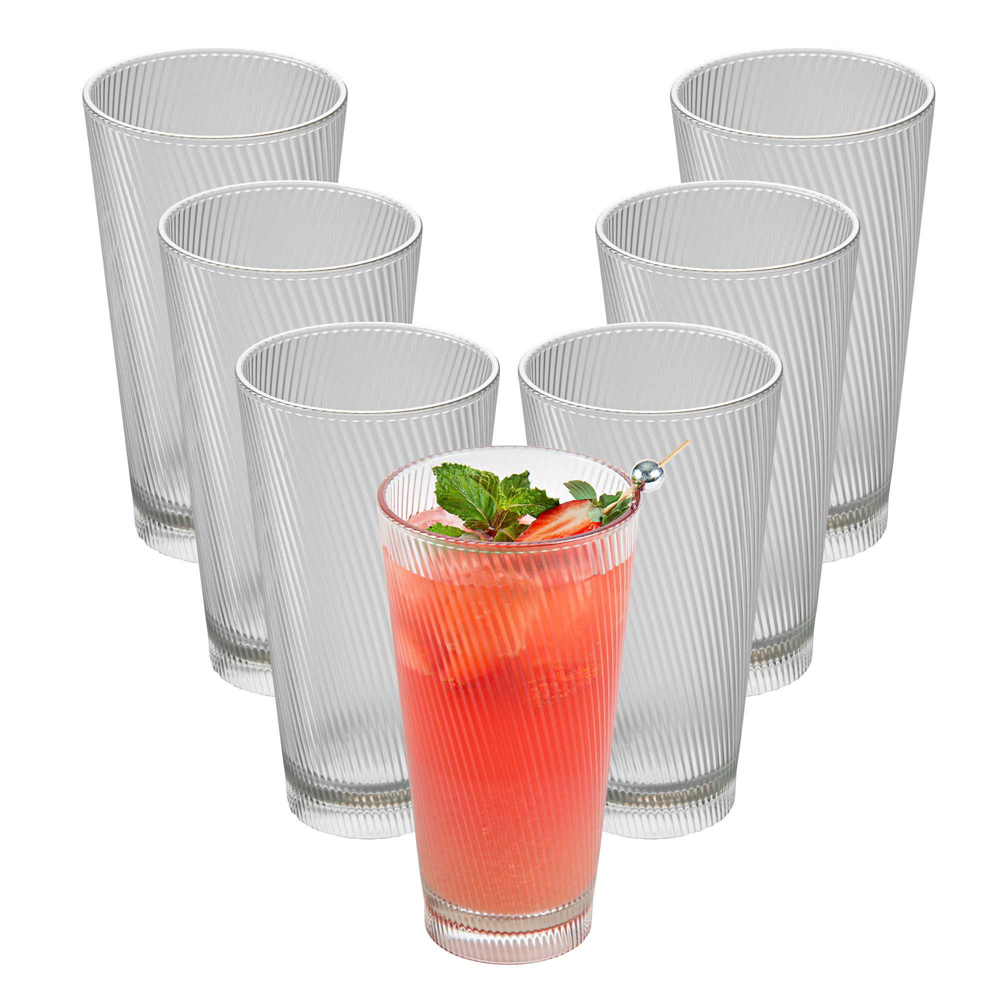 Bev Tek 20 oz Clear SAN Plastic Tumbler - 48 count box