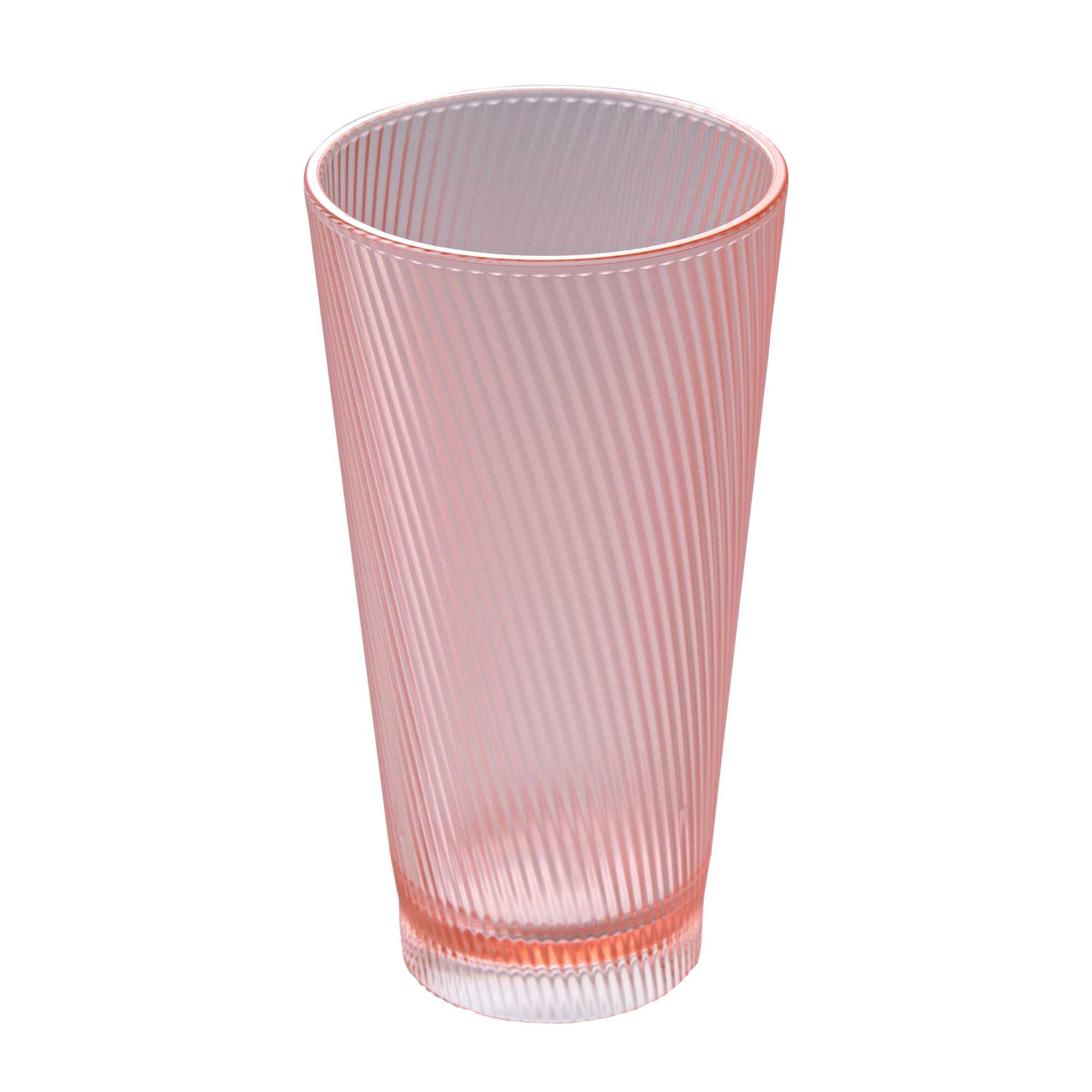 Bev Tek 20 oz Pink SAN Plastic Tumbler - 48 count box