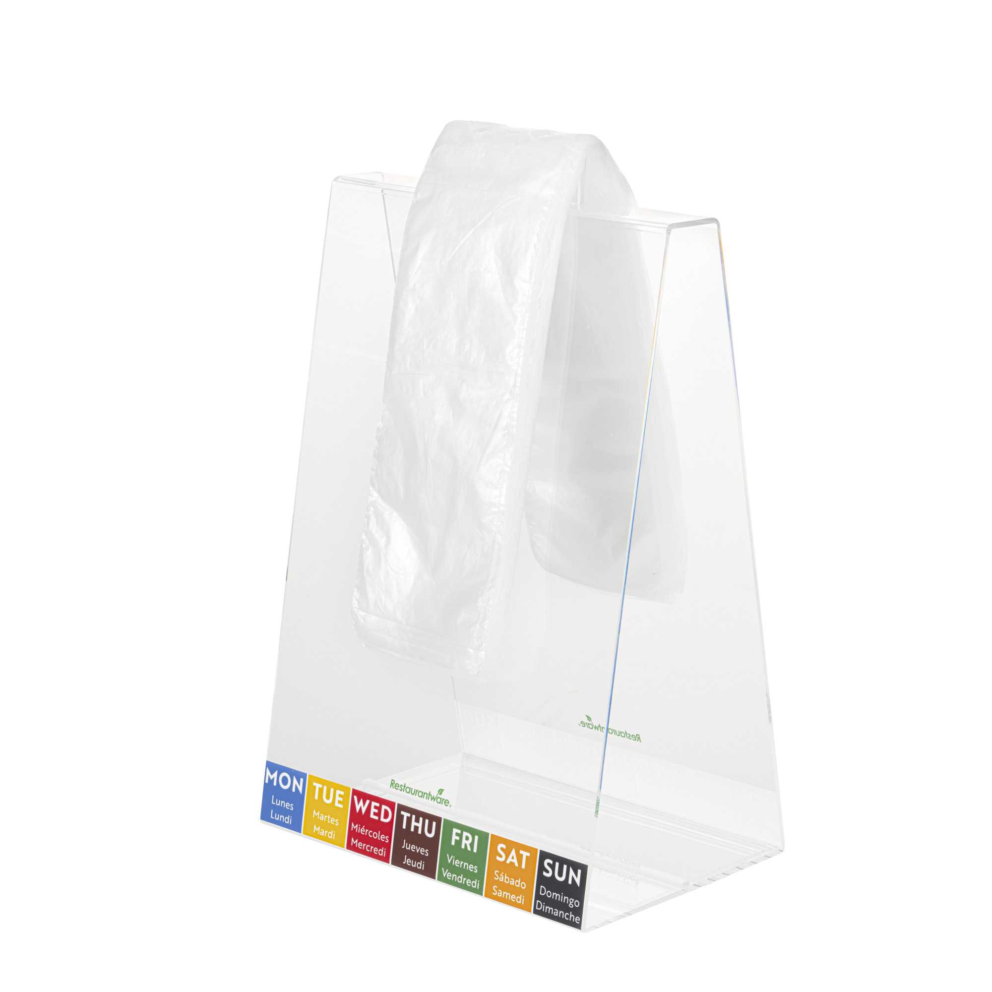 Bag Tek Plastic Unprinted Deli Saddle Bag - with Flip Top - 3 1/2" x 10" - 200 count box