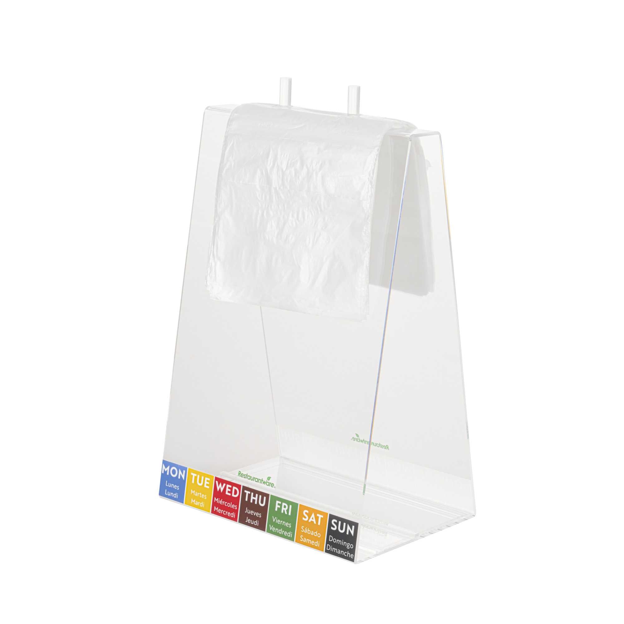 Bag Tek Plastic Unprinted Deli Saddle Bag - with Flip Top - 6 1/2" x 6 1/2" - 200 count box