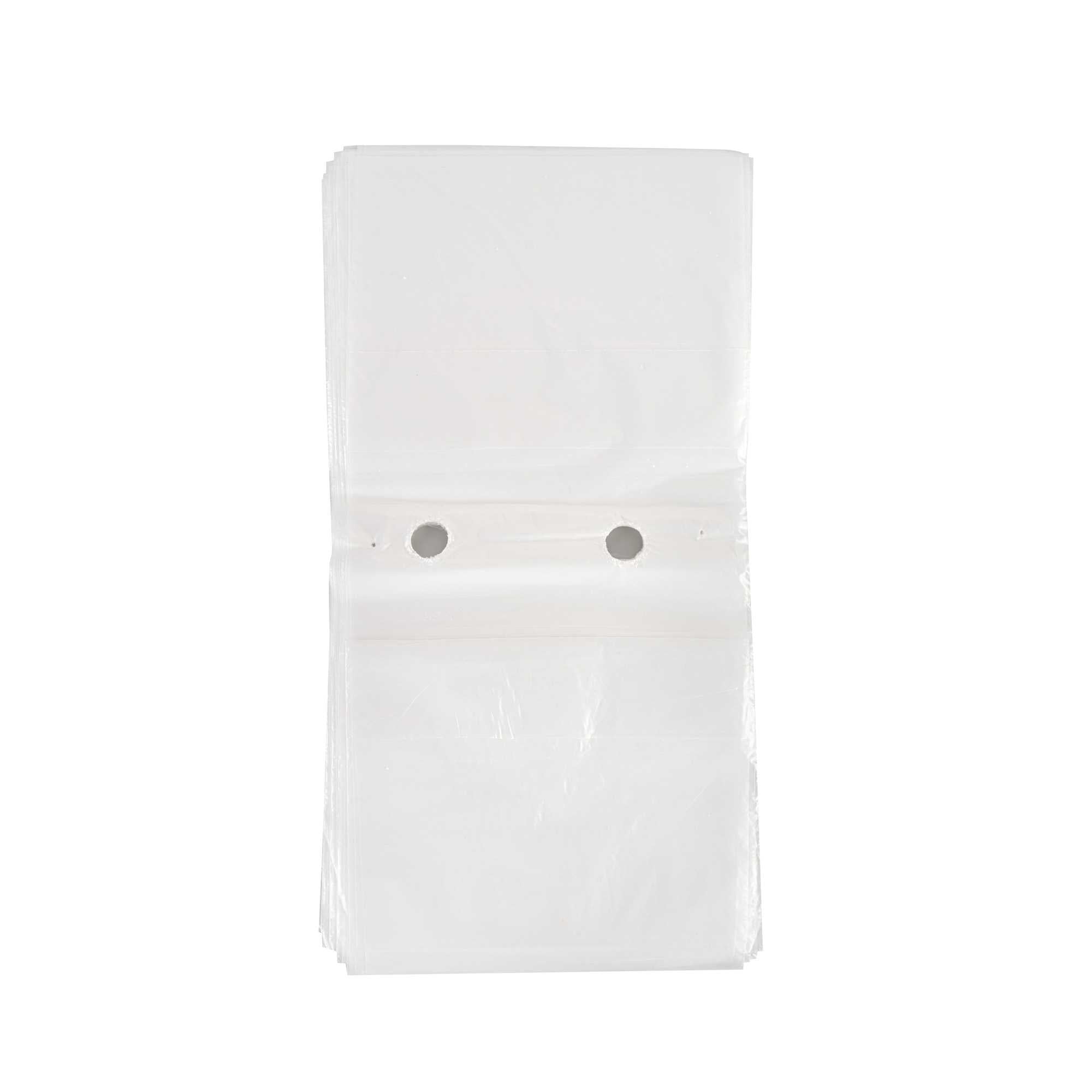 Bag Tek Plastic Unprinted Deli Saddle Bag - with Flip Top - 6 1/2" x 6 1/2" - 200 count box
