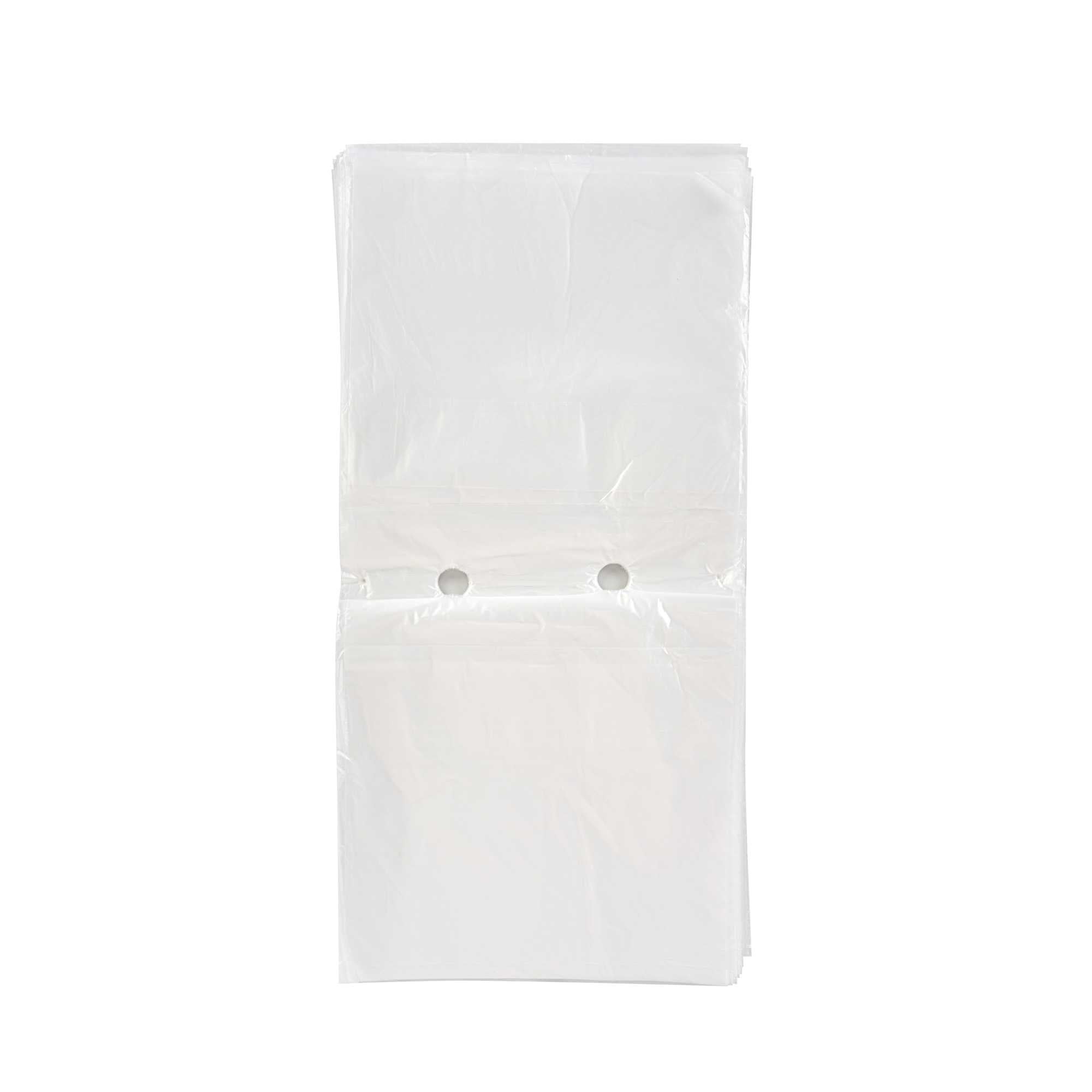 Bag Tek Plastic Unprinted Deli Saddle Bag - with Flip Top - 7 1/2" x 7 1/2" - 2000 count box