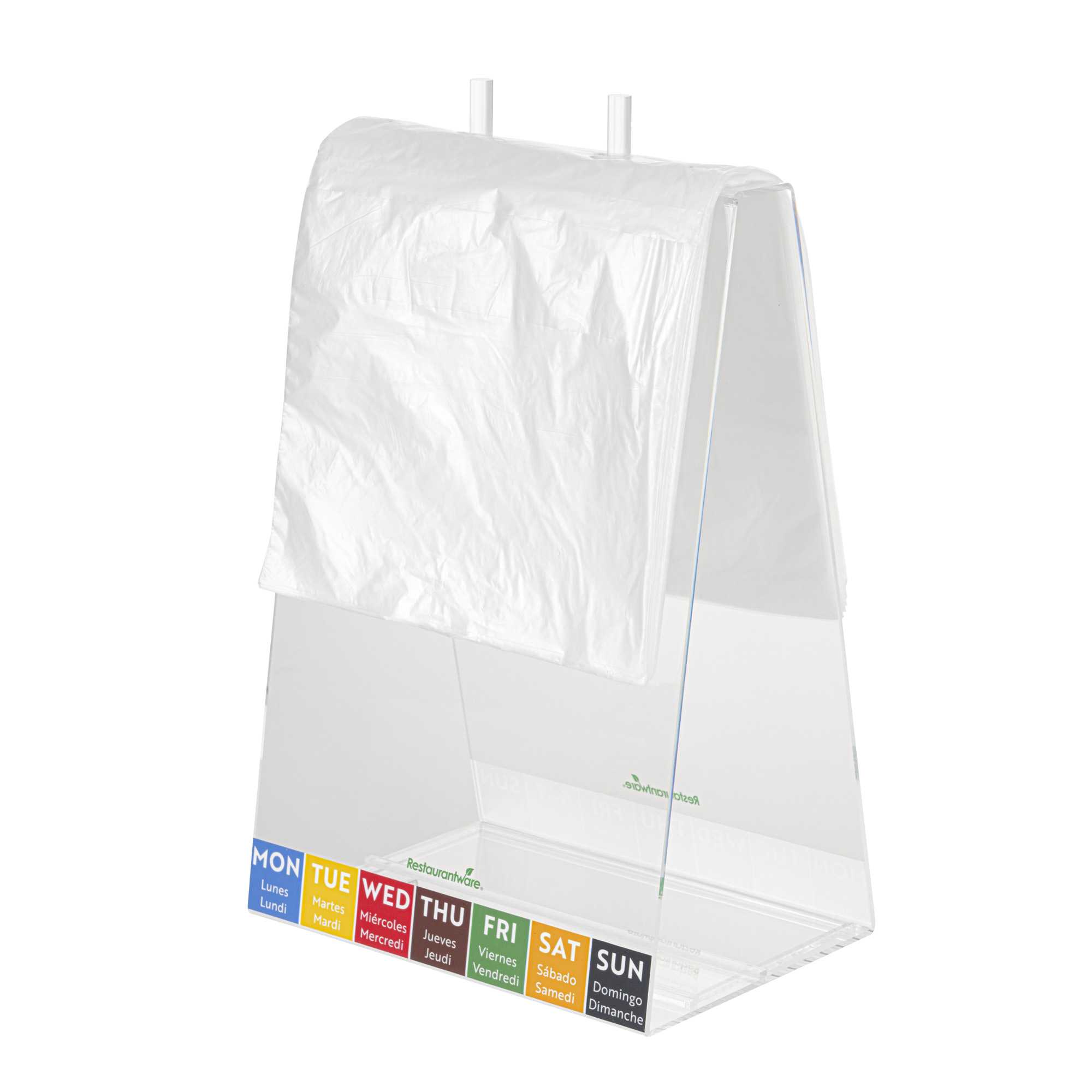 Bag Tek Plastic Unprinted Deli Saddle Bag - with Flip Top - 8 1/2" x 8 1/2" - 200 count box