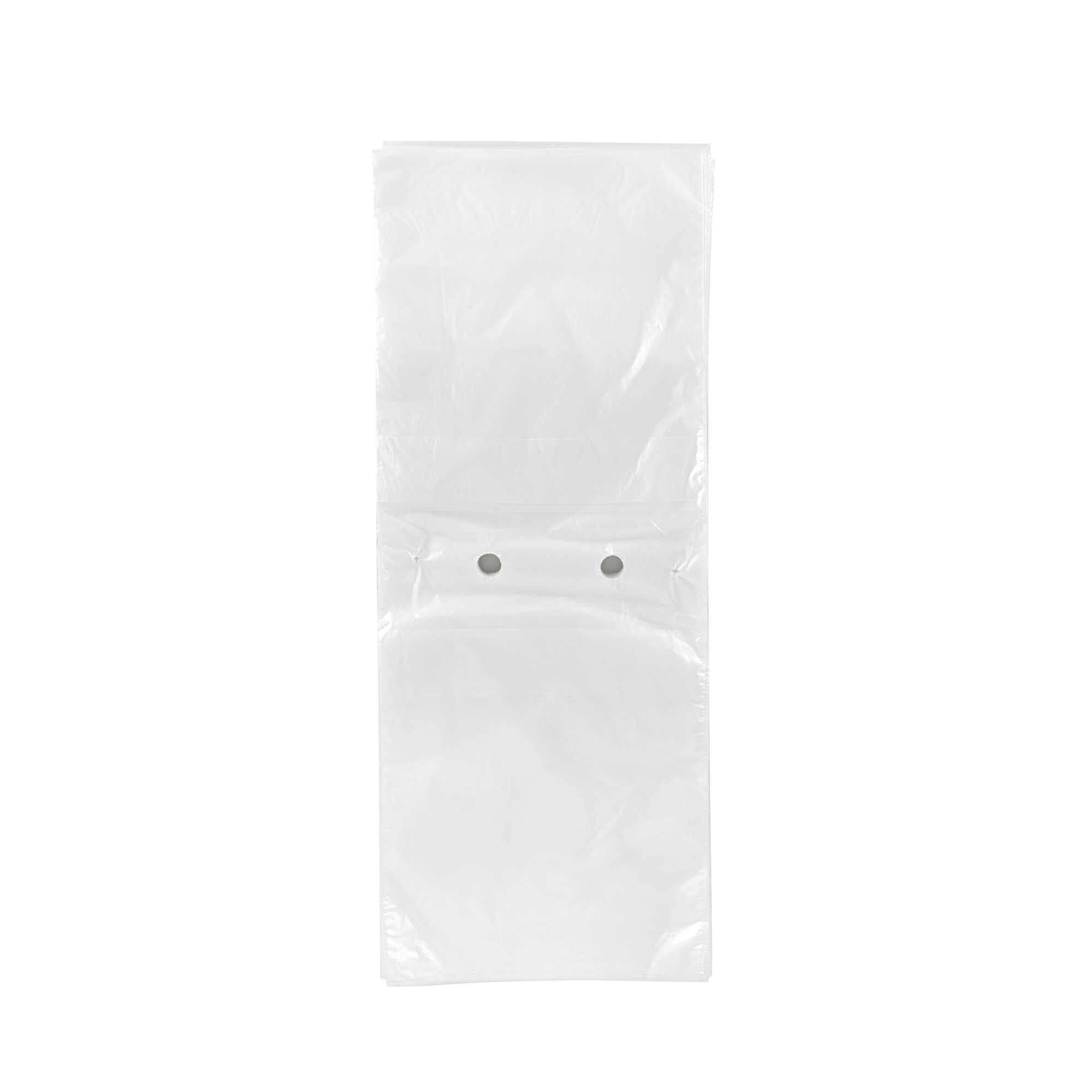 Bag Tek Plastic Unprinted Deli Saddle Bag - with Flip Top - 8" x 10" - 200 count box