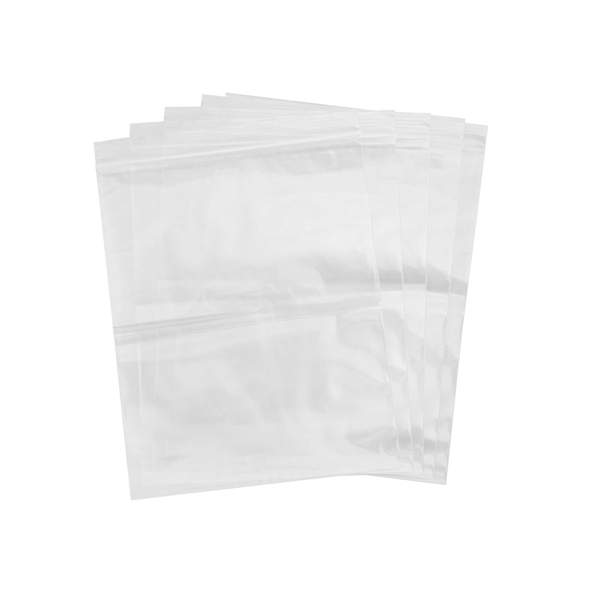 Heat Tek 2 Mil Clear LDPE Zip Top Bag - 6" x 8" - 2000 count box