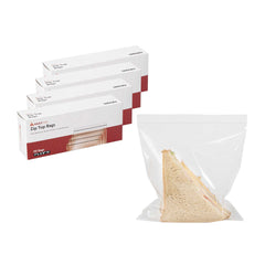 Heat Tek 2 Mil Clear LDPE Zip Top Bag - 7