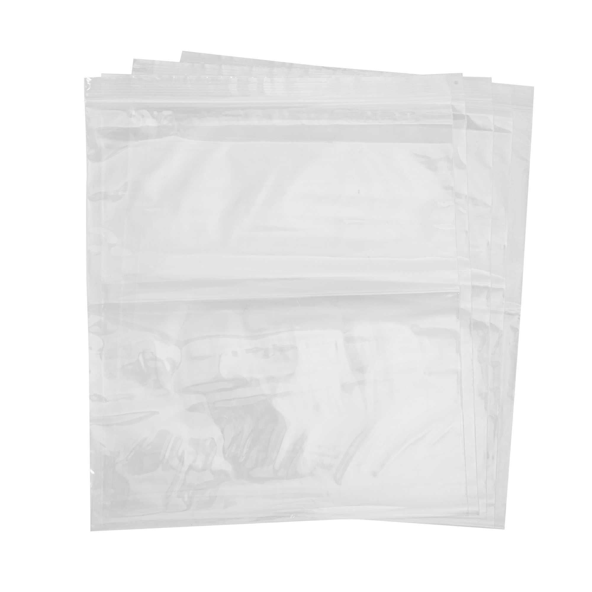 Heat Tek 2 Mil Clear LDPE Zip Top Bag - 10" x 12" - 2000 count box