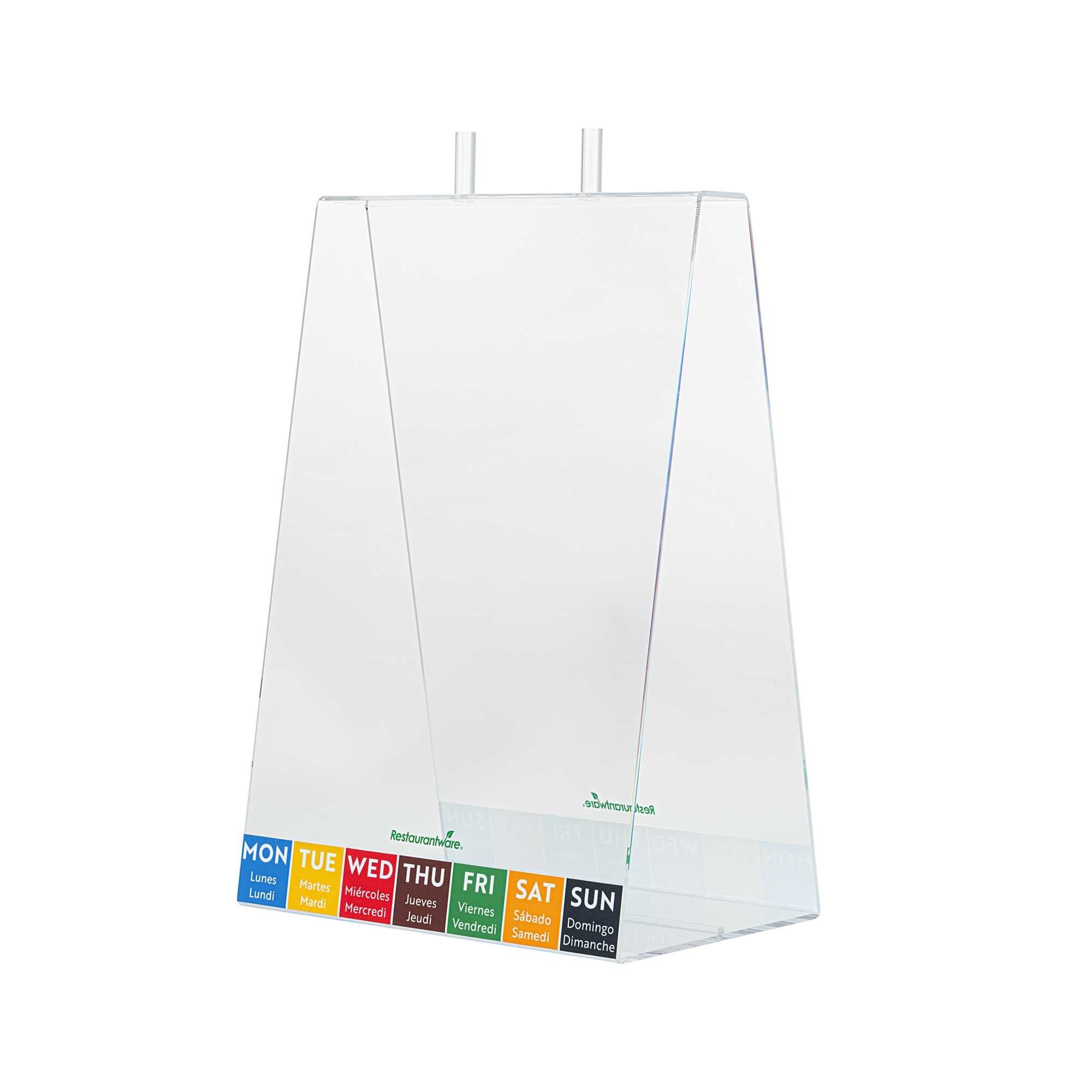 Bag Tek Clear Acrylic Portion Bag Dispenser - 9 1/4" x 6 1/4" x 13 1/4" - 1 count box