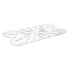 Met Lux Full Size Clear Polycarbonate Drain Tray - 10 count box
