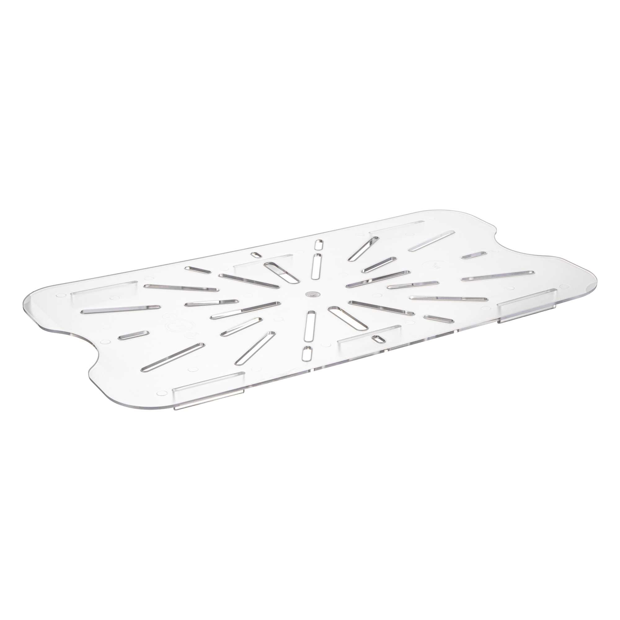 Met Lux Full Size Clear Polycarbonate Drain Tray - 20 count box