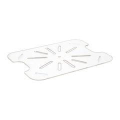 Met Lux 1/2 Size Clear Polycarbonate Drain Tray - 1 count box