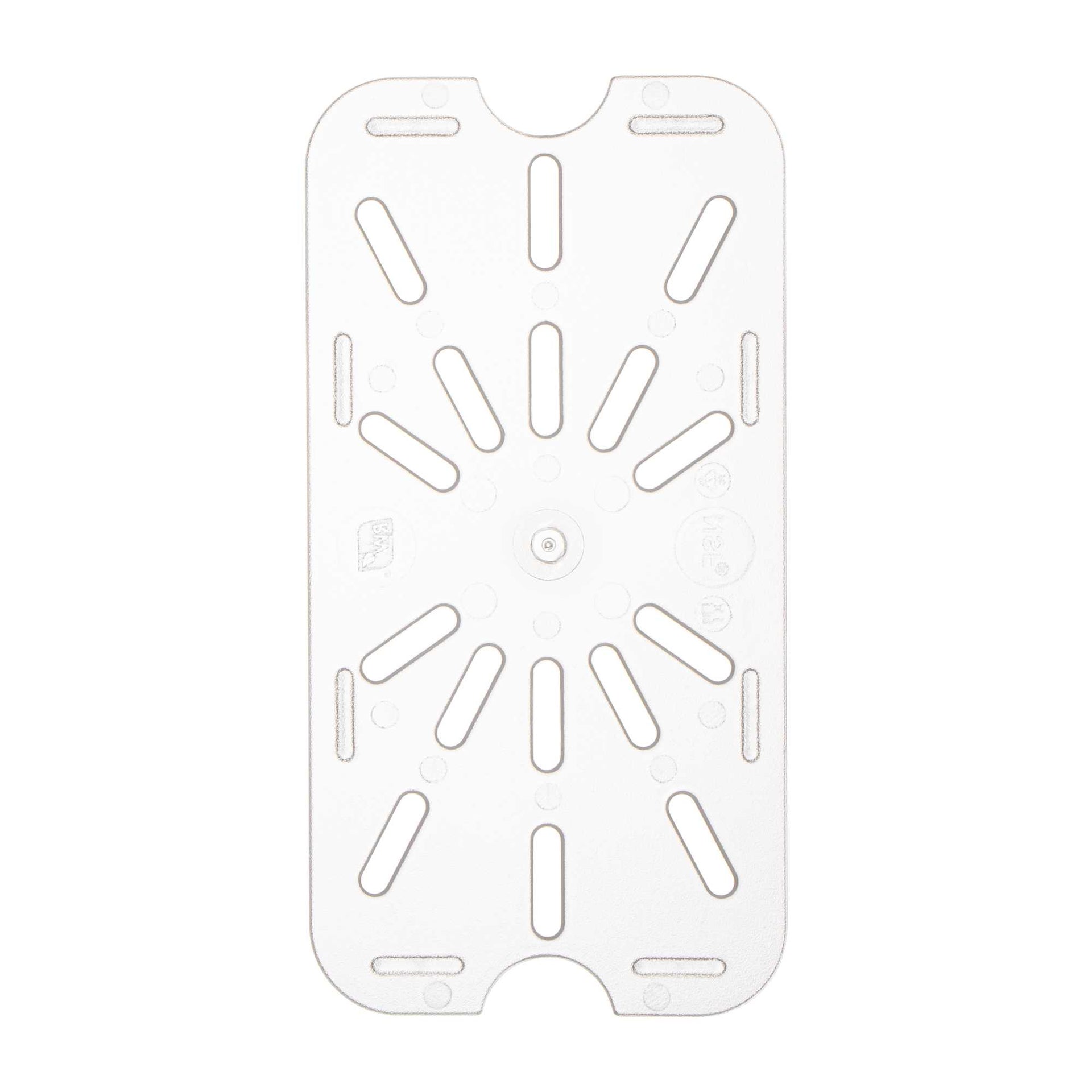 Met Lux 1/4 Size Clear Polycarbonate Drain Tray - 1 count box